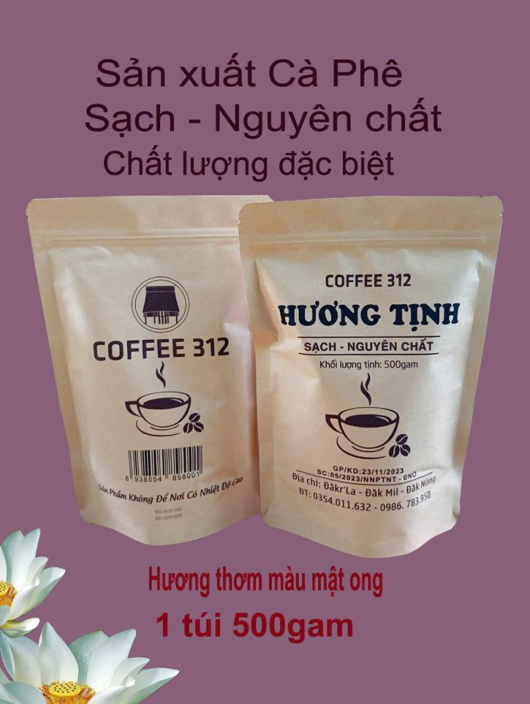 Ca phe bot Huong Tinh Robusta Huong thom matong 500g