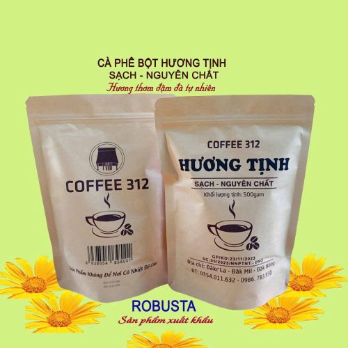 Ca phe bot Huong Tinh Robusta Xuat khau 500g