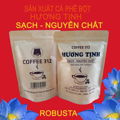 CÀ PHÊ BỘT HƯƠNG TỊNH SẠCH-NGUYÊN CHẤT