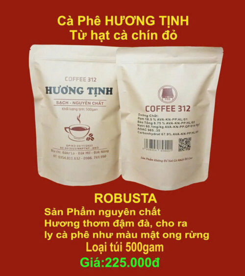 CÀ PHÊ HƯƠNG TỊNH TỪ HẠT CÀ PHÊ CHÍN ĐỎ