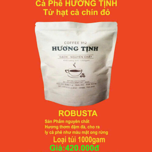 CÀ PHÊ HƯƠNG TỊNH TỪ HẠT CÀ PHÊ CHÍN ĐỎ